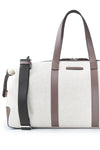 Fabric and Leather Travel Bag - MONTEZEMOLO