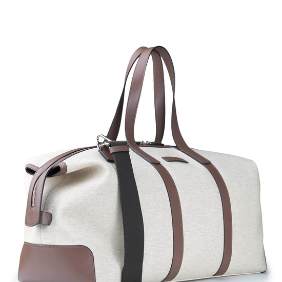 Fabric and Leather Travel Bag - MONTEZEMOLO