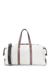 Fabric and Leather Travel Bag - MONTEZEMOLO