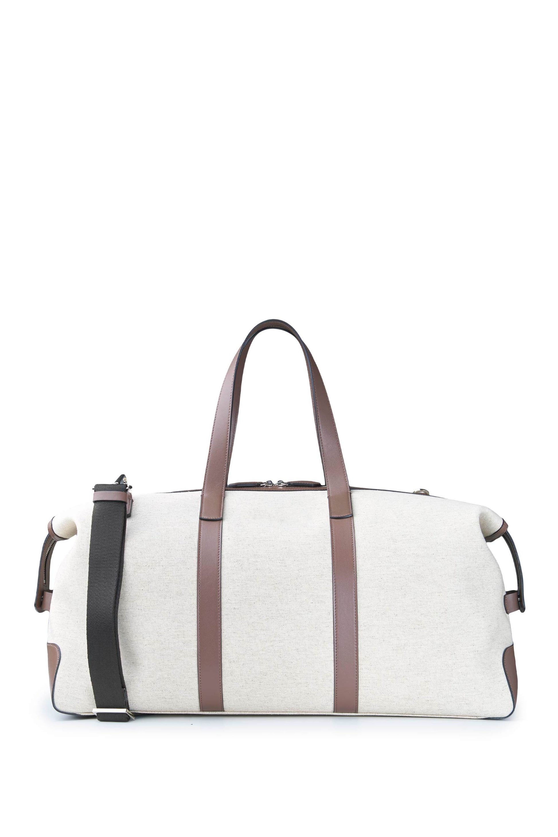 Fabric and Leather Travel Bag - MONTEZEMOLO