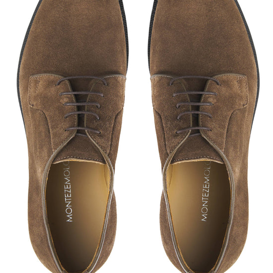 Suede leather derby shoes - MONTEZEMOLO