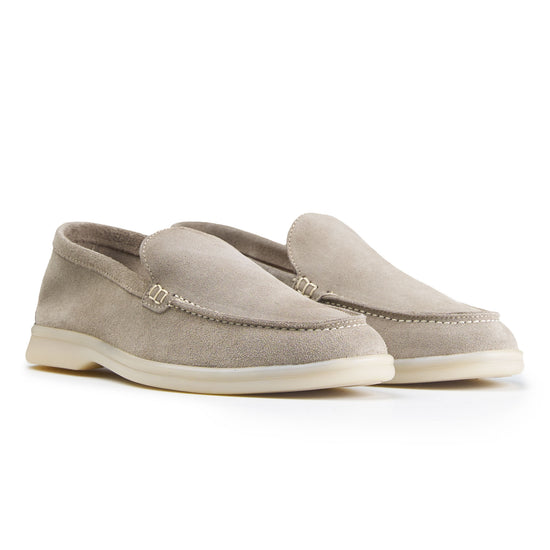 Suede leather loafer with rubber sole - MONTEZEMOLO