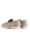 Suede leather loafer with rubber sole - MONTEZEMOLO