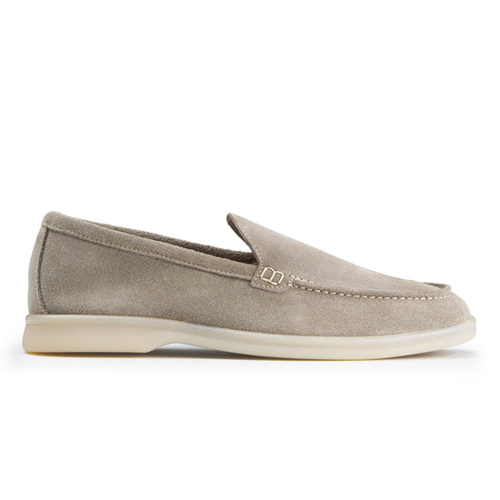 Suede leather loafer with rubber sole - MONTEZEMOLO