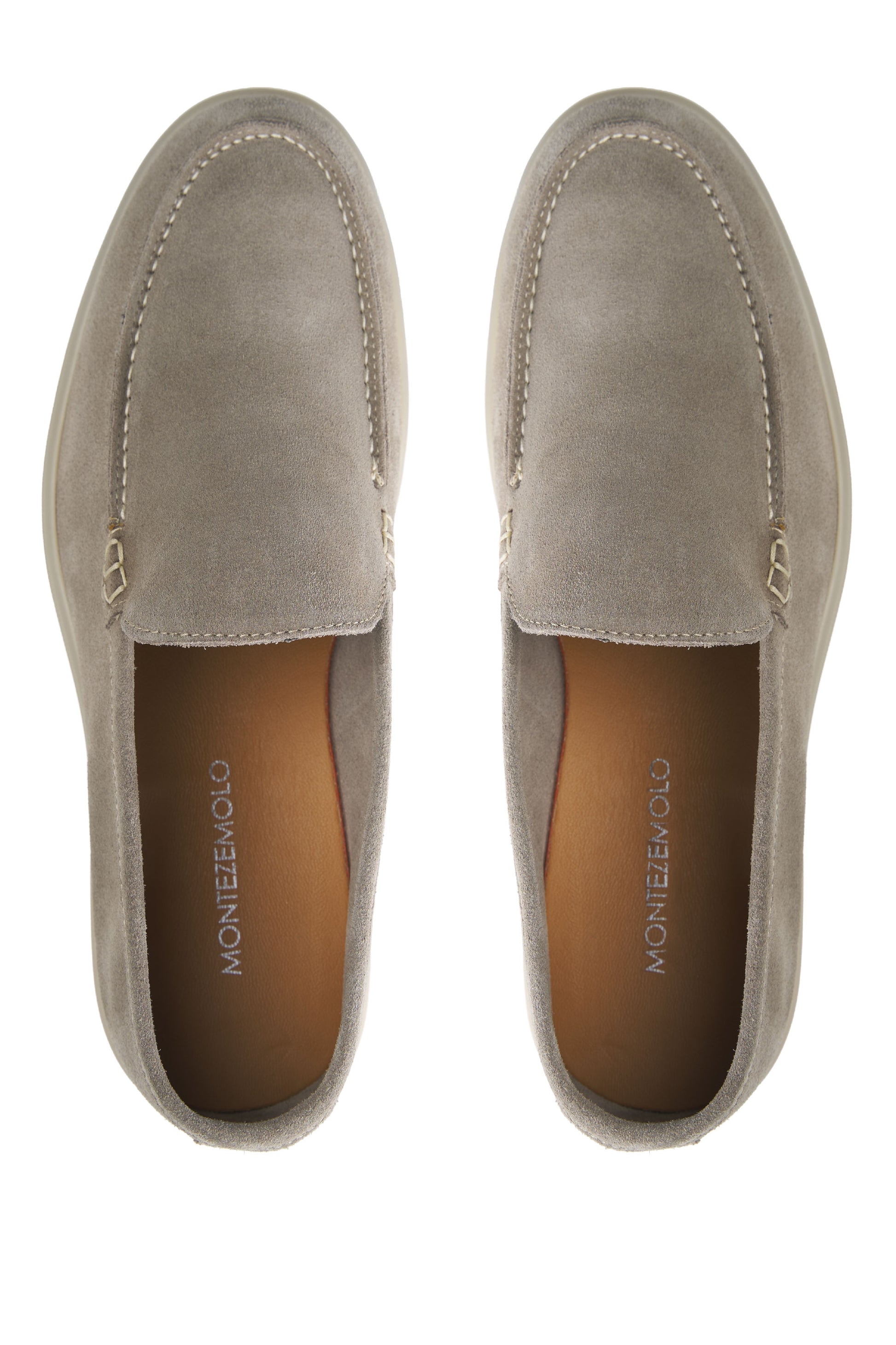 Suede leather loafer with rubber sole - MONTEZEMOLO