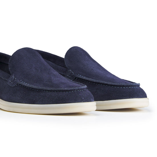 Suede leather loafer with rubber sole - MONTEZEMOLO