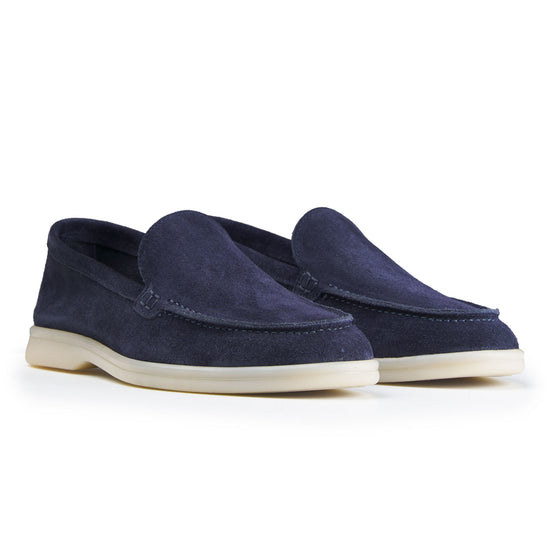Suede leather loafer with rubber sole - MONTEZEMOLO