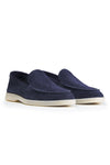 Suede leather loafer with rubber sole - MONTEZEMOLO