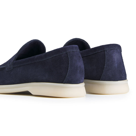 Suede leather loafer with rubber sole - MONTEZEMOLO