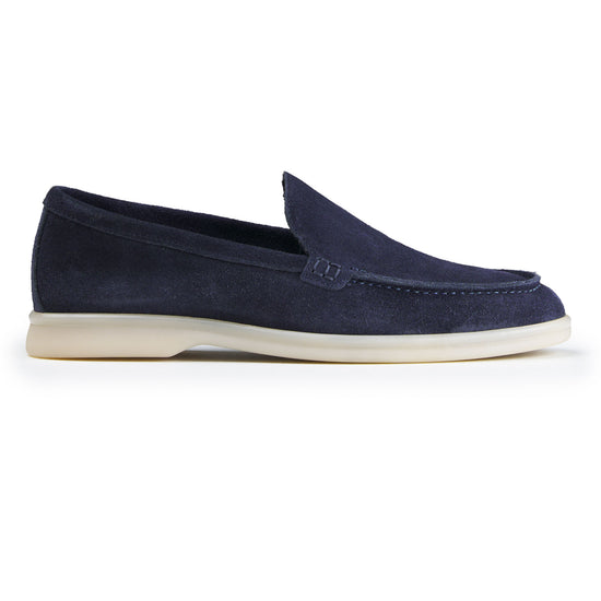 Suede leather loafer with rubber sole - MONTEZEMOLO