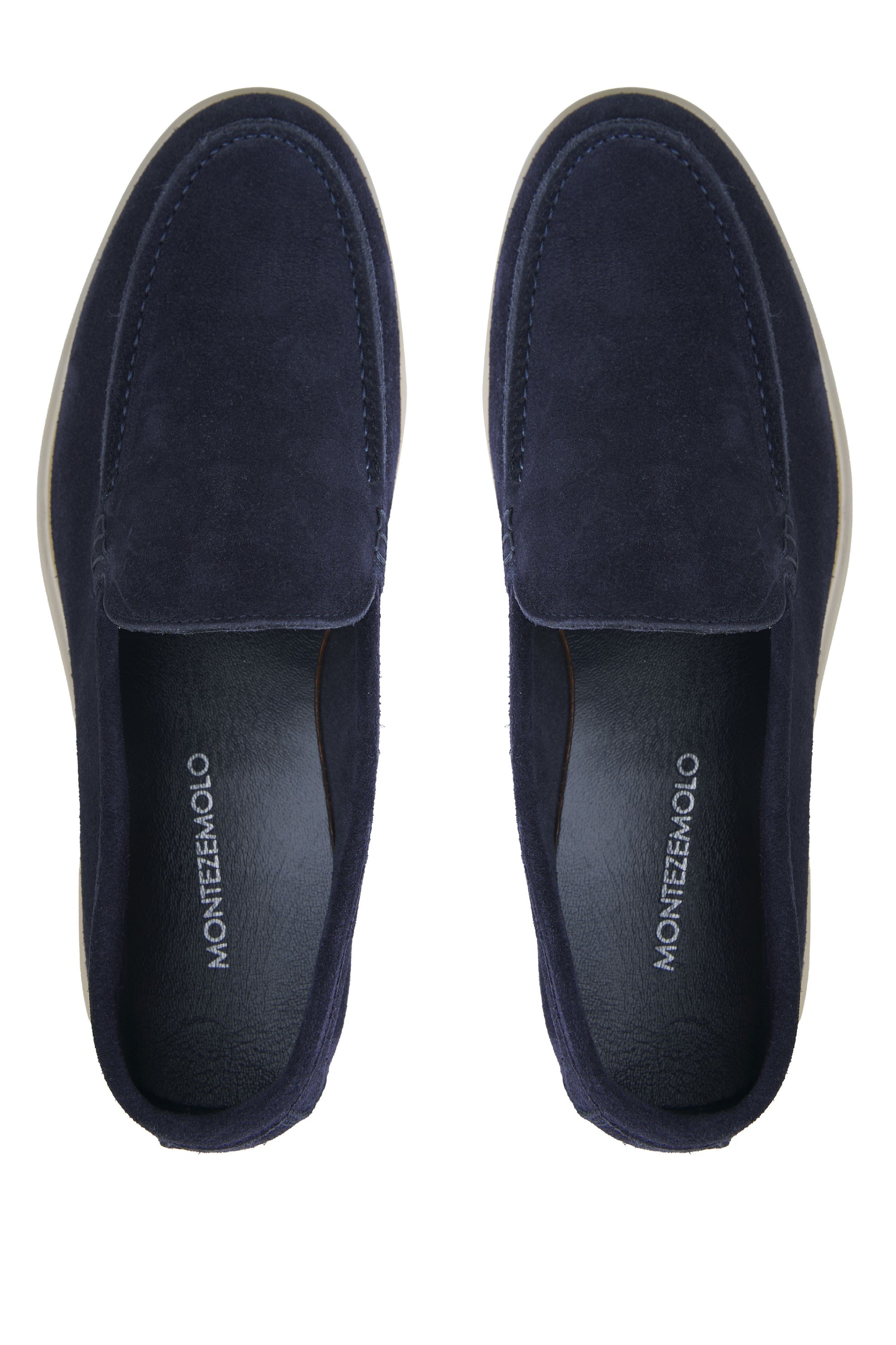 Suede leather loafer with rubber sole - MONTEZEMOLO