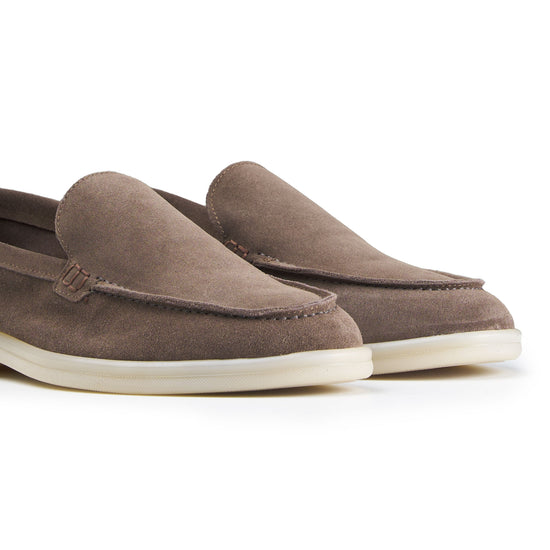 Suede leather loafer with rubber sole - MONTEZEMOLO