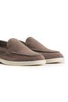 Suede leather loafer with rubber sole - MONTEZEMOLO