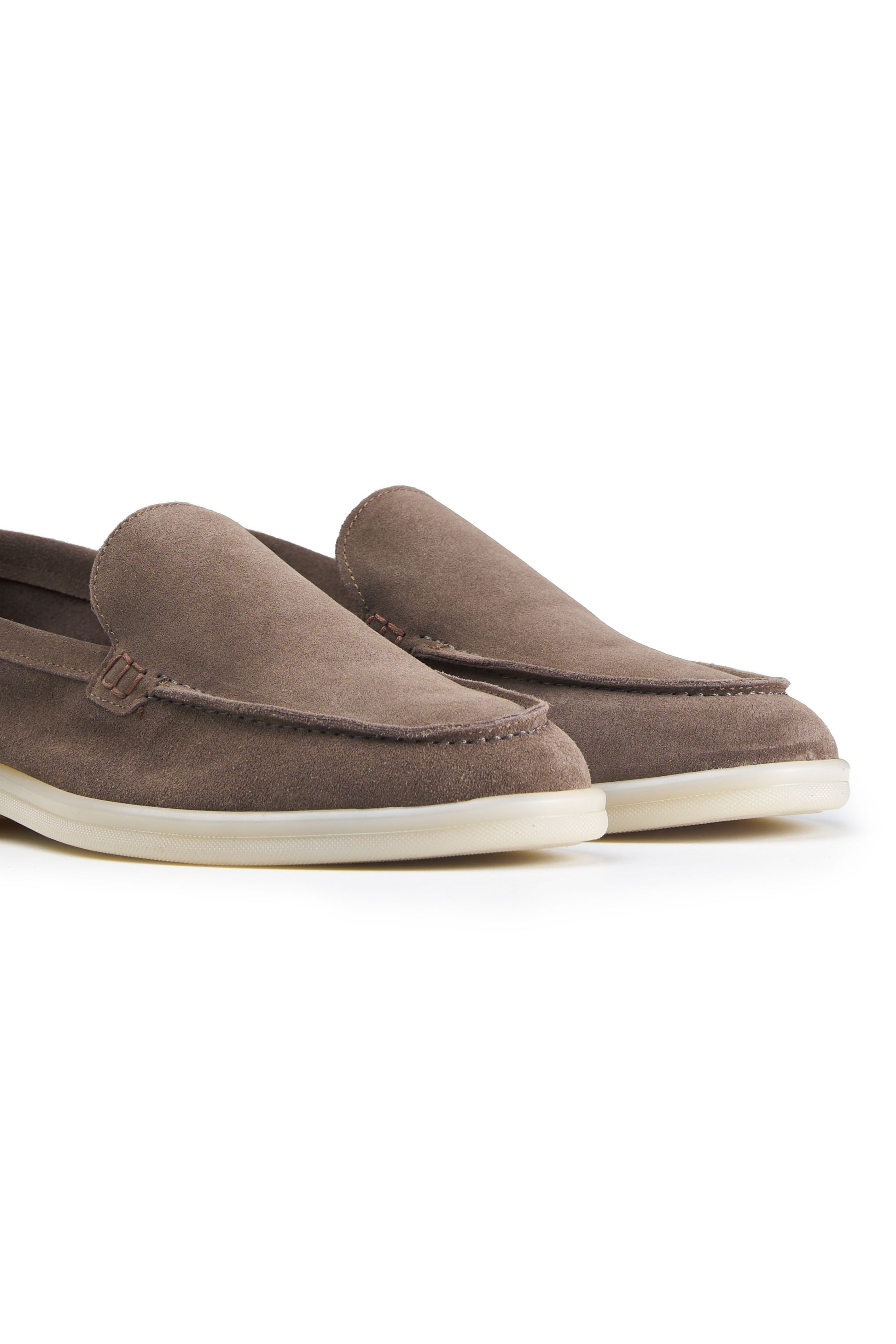 Suede leather loafer with rubber sole - MONTEZEMOLO