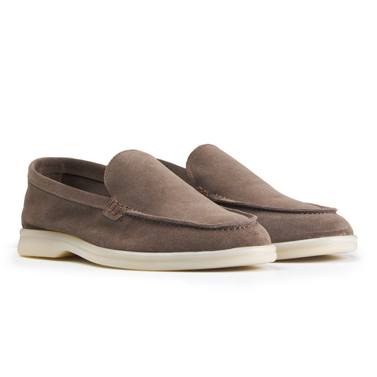 Suede leather loafer with rubber sole - MONTEZEMOLO