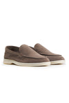 Suede leather loafer with rubber sole - MONTEZEMOLO