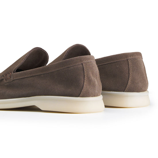 Suede leather loafer with rubber sole - MONTEZEMOLO