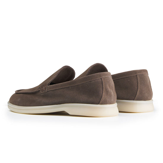 Suede leather loafer with rubber sole - MONTEZEMOLO