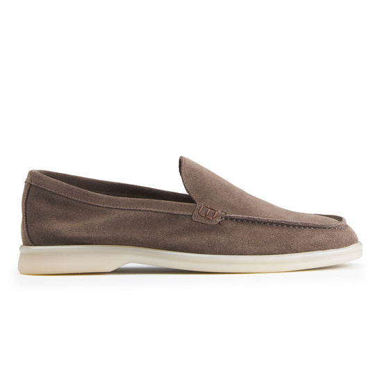 Suede leather loafer with rubber sole - MONTEZEMOLO