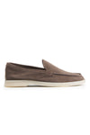 Suede leather loafer with rubber sole - MONTEZEMOLO