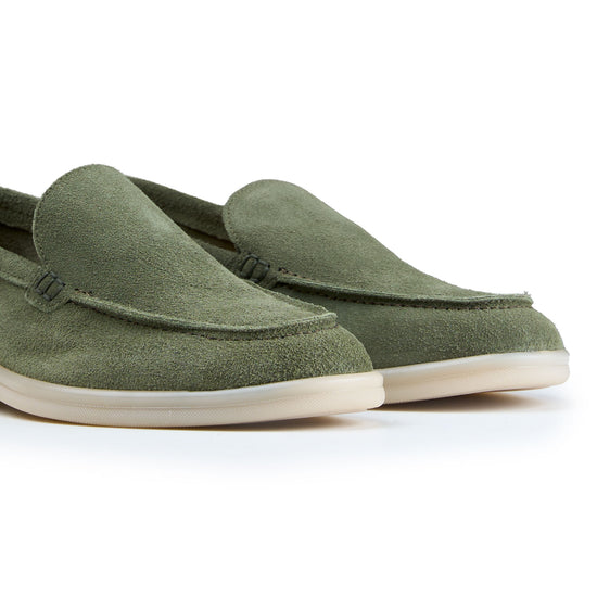 Suede leather loafer with rubber sole - MONTEZEMOLO