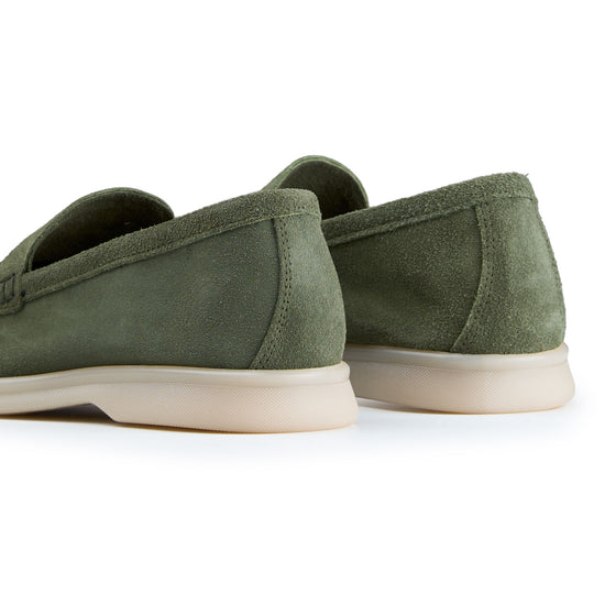 Suede leather loafer with rubber sole - MONTEZEMOLO