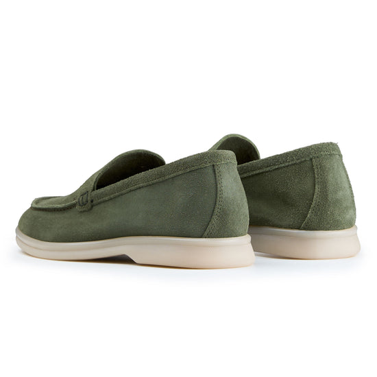 Suede leather loafer with rubber sole - MONTEZEMOLO