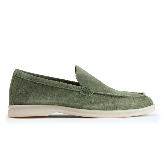 Suede leather loafer with rubber sole - MONTEZEMOLO