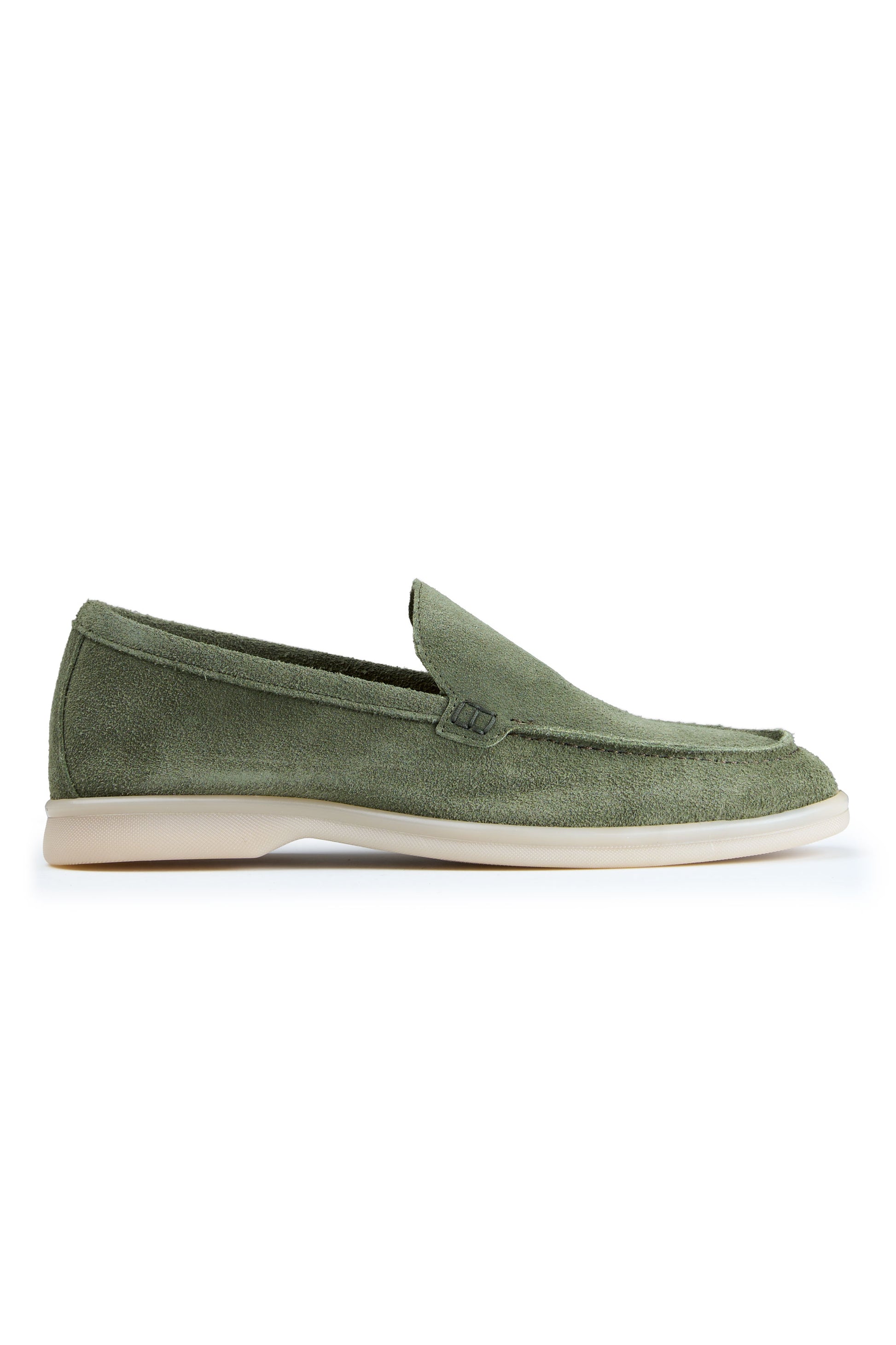 Suede leather loafer with rubber sole - MONTEZEMOLO