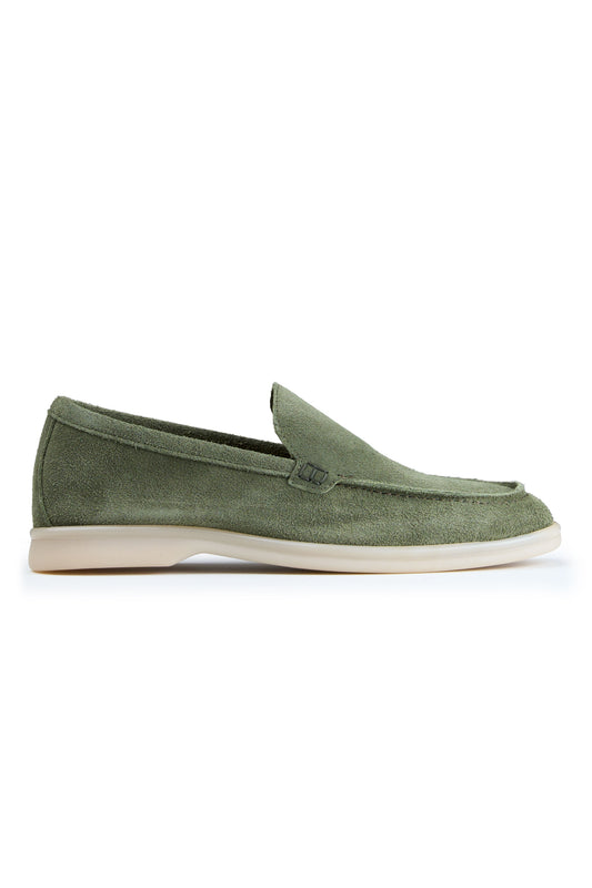 Suede leather loafer with rubber sole - MONTEZEMOLO
