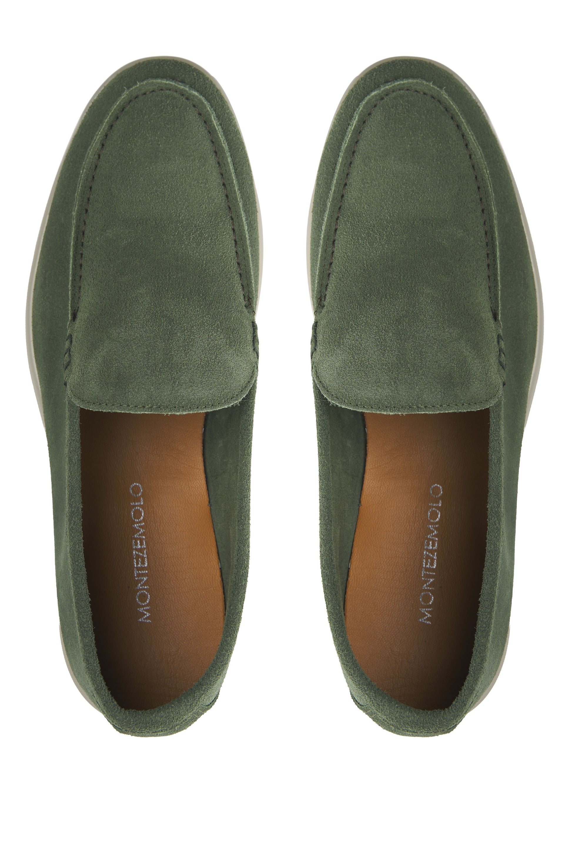 Suede leather loafer with rubber sole - MONTEZEMOLO