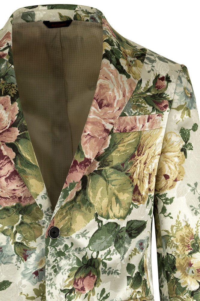MONTEZEMOLO Men's Clothing - Jackets - Floral Brocade Jacket - www.montezemolostore.com