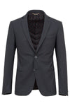 Faux-Uni Black Stretch Wool Suit - MONTEZEMOLO