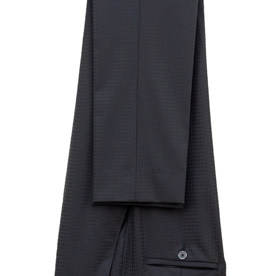 Faux-Uni Black Stretch Wool Suit - MONTEZEMOLO