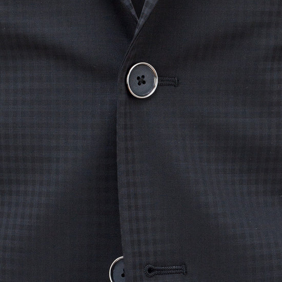 Faux-Uni Black Stretch Wool Suit - MONTEZEMOLO