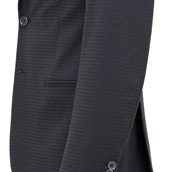 Faux-Uni Black Stretch Wool Suit - MONTEZEMOLO