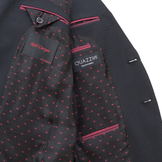 Faux-Uni Black Stretch Wool Suit - MONTEZEMOLO