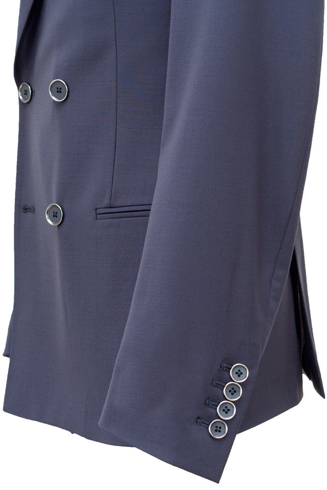 Doublebreasted Wool Voile Suit - MONTEZEMOLO