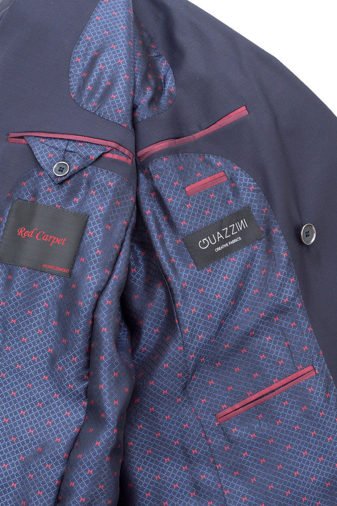 Doublebreasted Wool Voile Suit - MONTEZEMOLO