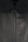 Nappa-effect Shearling Bomber Jacket - MONTEZEMOLO