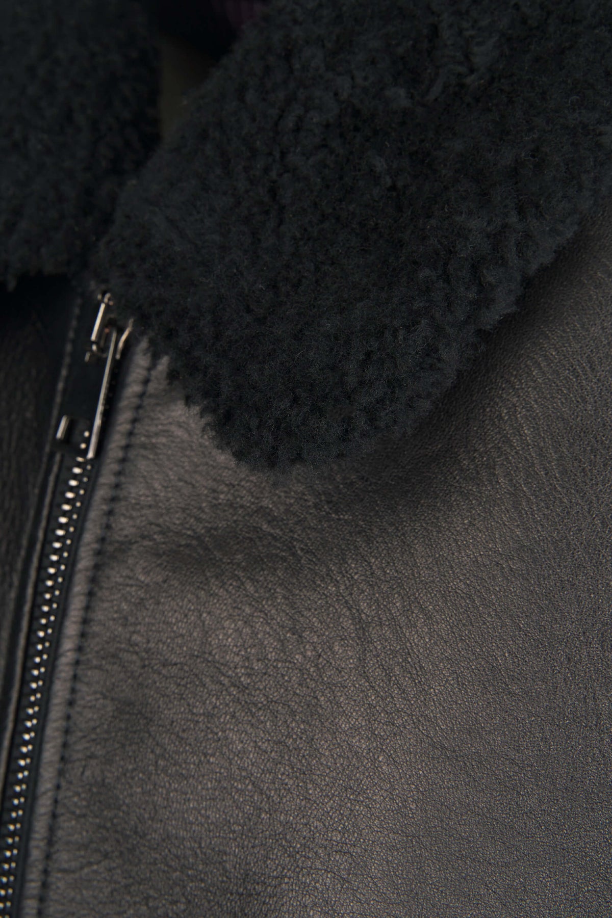 Nappa-effect Shearling Bomber Jacket - MONTEZEMOLO