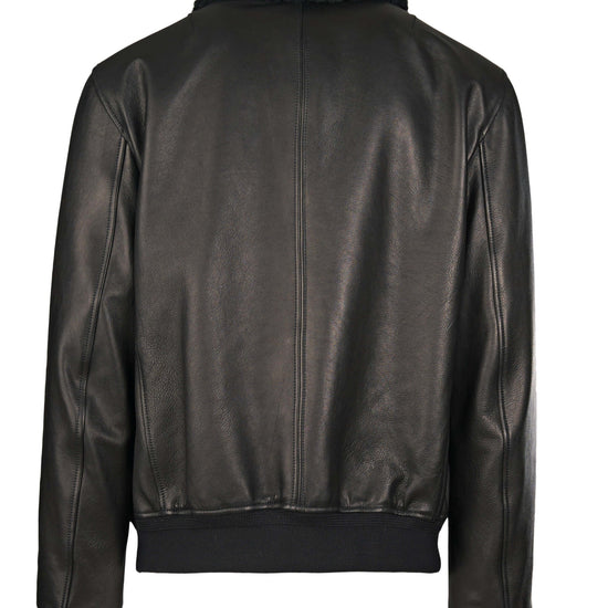 Nappa-effect Shearling Bomber Jacket - MONTEZEMOLO
