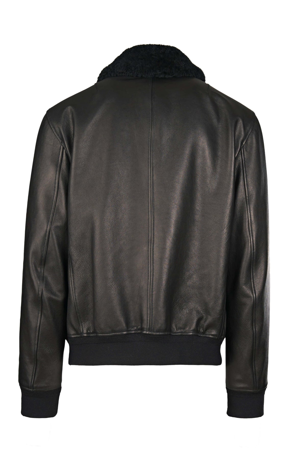 Nappa-effect Shearling Bomber Jacket - MONTEZEMOLO